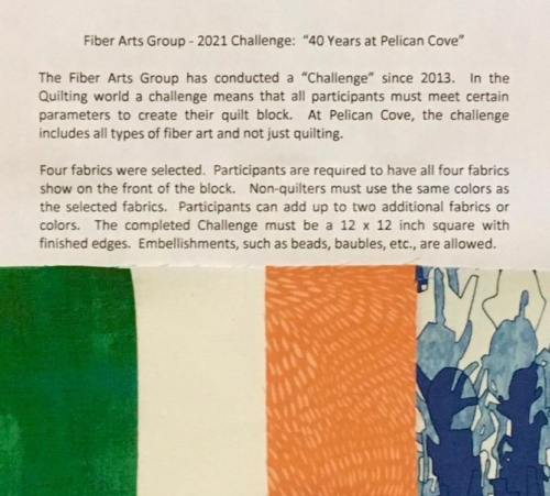 40th Anniversary Fiber Art Challenge Introduction